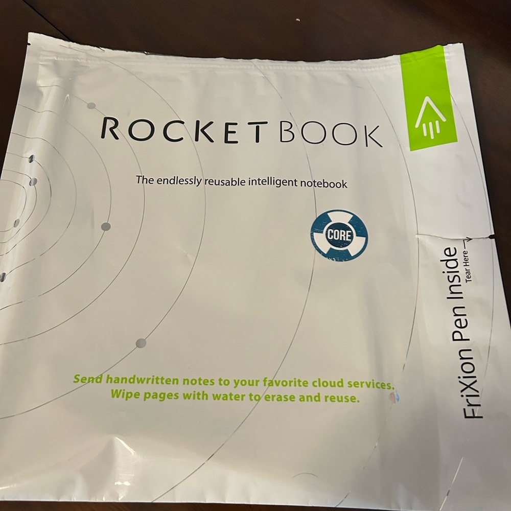 Rocketbook Reusable Notebook with Frixion Pen